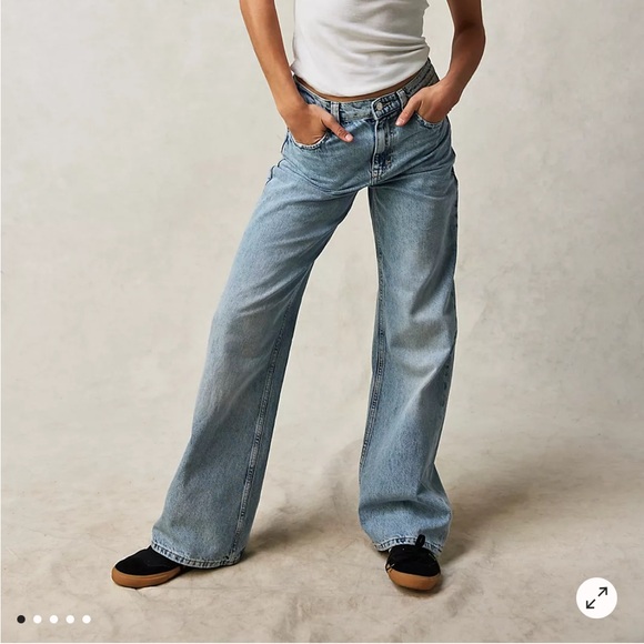 Free People Tinsley Baggy High-Rise Jeans - Picture 2 of 7